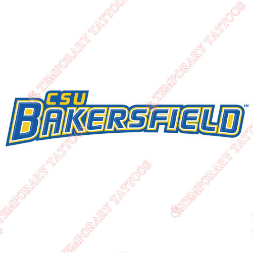 CSU Bakersfield Roadrunners Customize Temporary Tattoos Stickers N4062